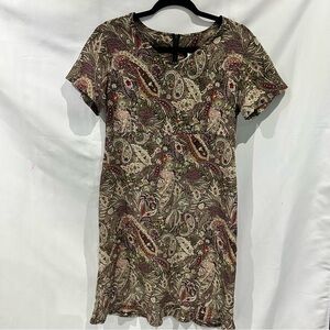 Vintage Northern Traditions Paisley Mini Dress